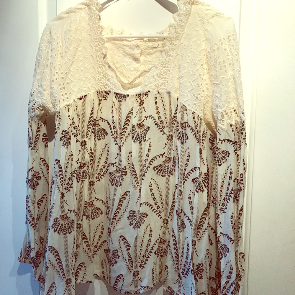 Anthro Lace Blouse
